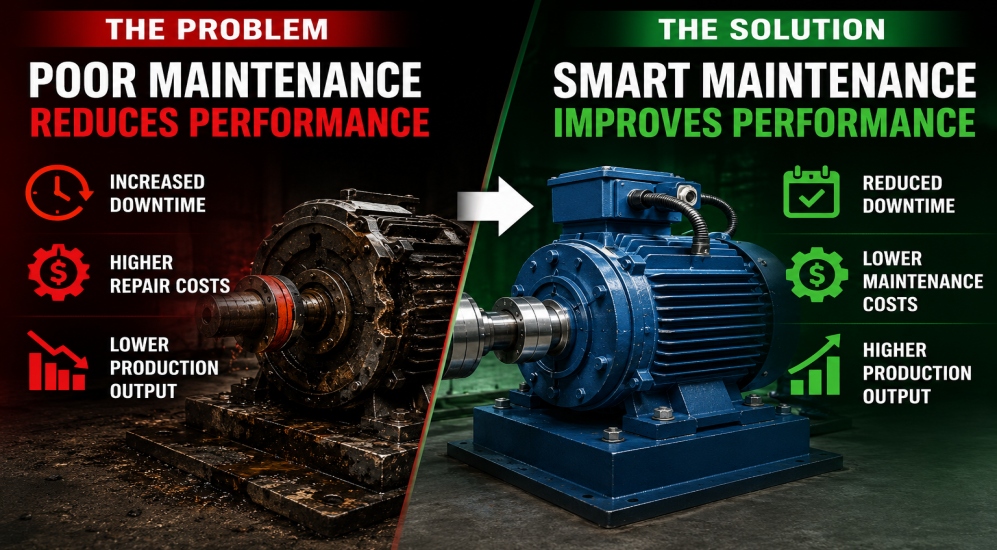 Smart maintenance strategies improving industrial production output and machine efficiency