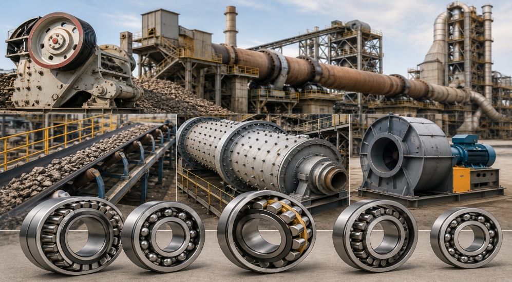 Contact Bearings in Cement Industry Machines in pune