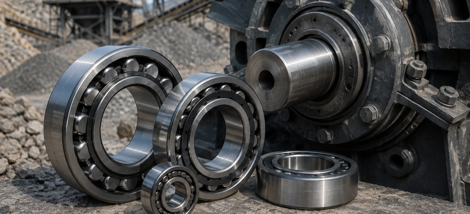 Heavy-duty crusher machine bearings supplied by bearing suppliers in Pune